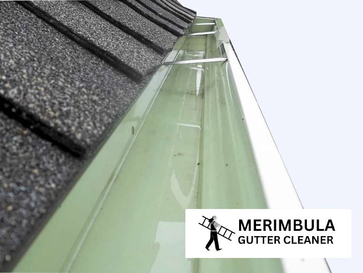 
A photograph displaying a Merimbula gutter that is entirely clear of debris.