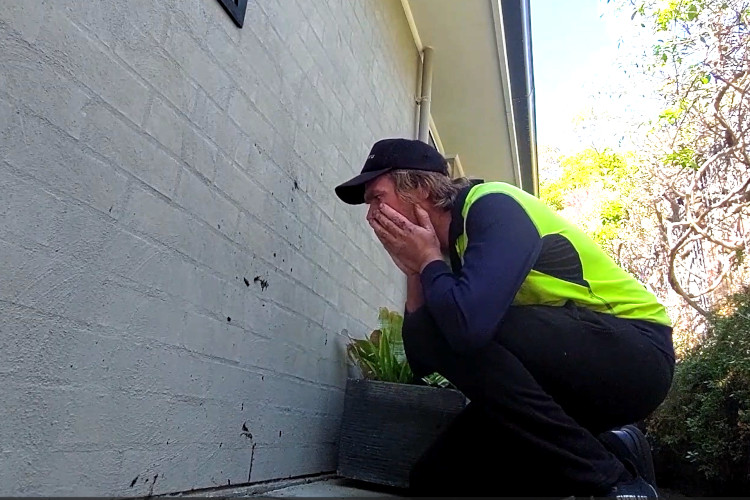 

The merimbula gutter cleaner often has to clean up debris on the ground once their job is done.